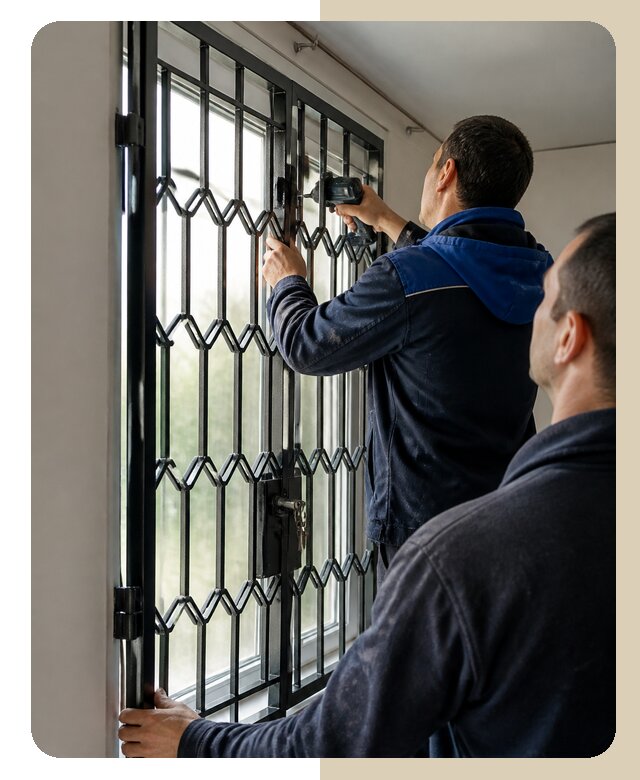 Установка распашных решеток в Рузаевке цена от 6739 р. | ДвериЛегко-Рзв