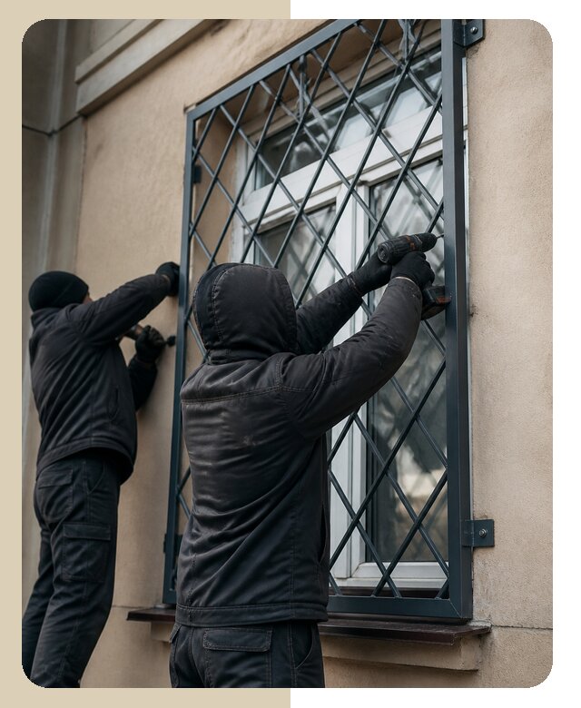 Установка антивандальных решеток на окна в Рузаевке